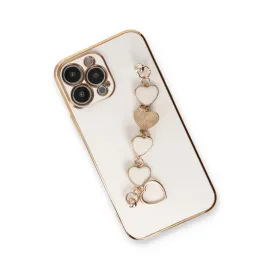 Newface Iphone 13 Pro Max Kılıf Esila Silikon - Beyaz