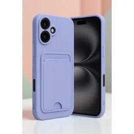 Newface Iphone 16 Kılıf Kelvin Kartvizitli Silikon - Bordo