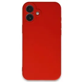 Newface Iphone 16 Plus Kılıf First Silikon - Kırmızı