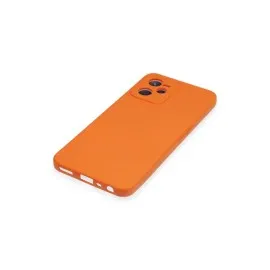 Newface Realme C35 Kılıf Nano Içi Kadife Silikon - Turuncu