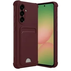 Newface Samsung Galaxy A17 5G Kelvin Kartvizitli Silikon - Bordo