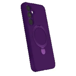 Newface Samsung Galaxy A35 5G Regal Magsafe Standlı Kapak - Derin Mor