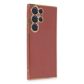 Newface Samsung Galaxy S23 Ultra Kılıf Volet Silikon - Kırmızı