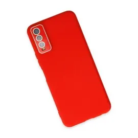 Newface Vivo Y11S Kılıf Lansman Glass Kapak - Kırmızı
