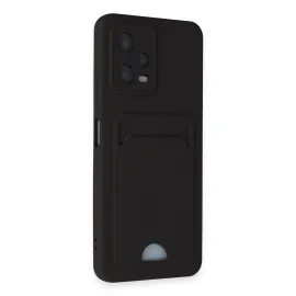 Newface Xiaomi Poco X5 5G Kılıf Kelvin Kartvizitli Silikon - Siyah