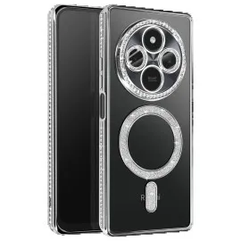 Newface Xiaomi Redmi 14C Joke Simli Magneticsafe Kılıf - Gümüş