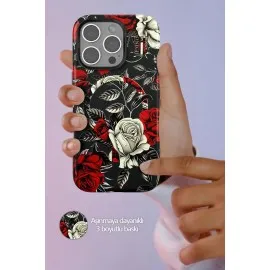 Onegif Iphone 16 Flower Series Magsafe Kapak - Gri