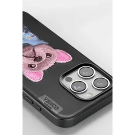 Venco Iphone 14 Pro Max Cute Desenli Kapak - Siyah