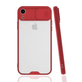 Newface Iphone Xr Kılıf Platin Kamera Koruma Silikon - Kırmızı