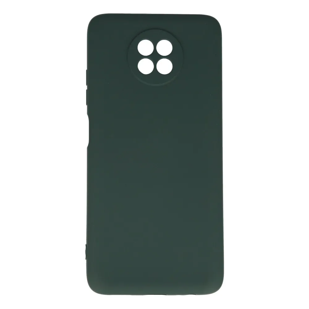 Newface Xiaomi Redmi Note 9 5G Kılıf Nano Içi Kadife  Silikon - Koyu Yeşil