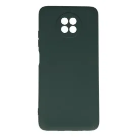 Newface Xiaomi Redmi Note 9 5G Kılıf Nano Içi Kadife  Silikon - Koyu Yeşil