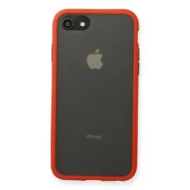 Newface Iphone Se 2020 Kılıf Montreal Silikon Kapak - Kırmızı