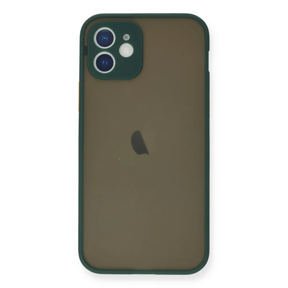 Newface Iphone 12 Mini Kılıf Montreal Silikon Kapak - Yeşil