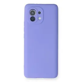 Newface Xiaomi Mi 11 Kılıf Premium Rubber Silikon - Lila