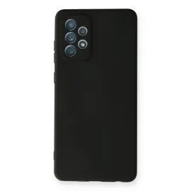 Newface Samsung Galaxy A72 Kılıf Nano Içi Kadife  Silikon - Siyah