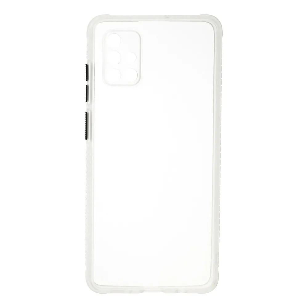 Newface Samsung Galaxy A71 Kılıf Miami Şeffaf Silikon  - Şeffaf
