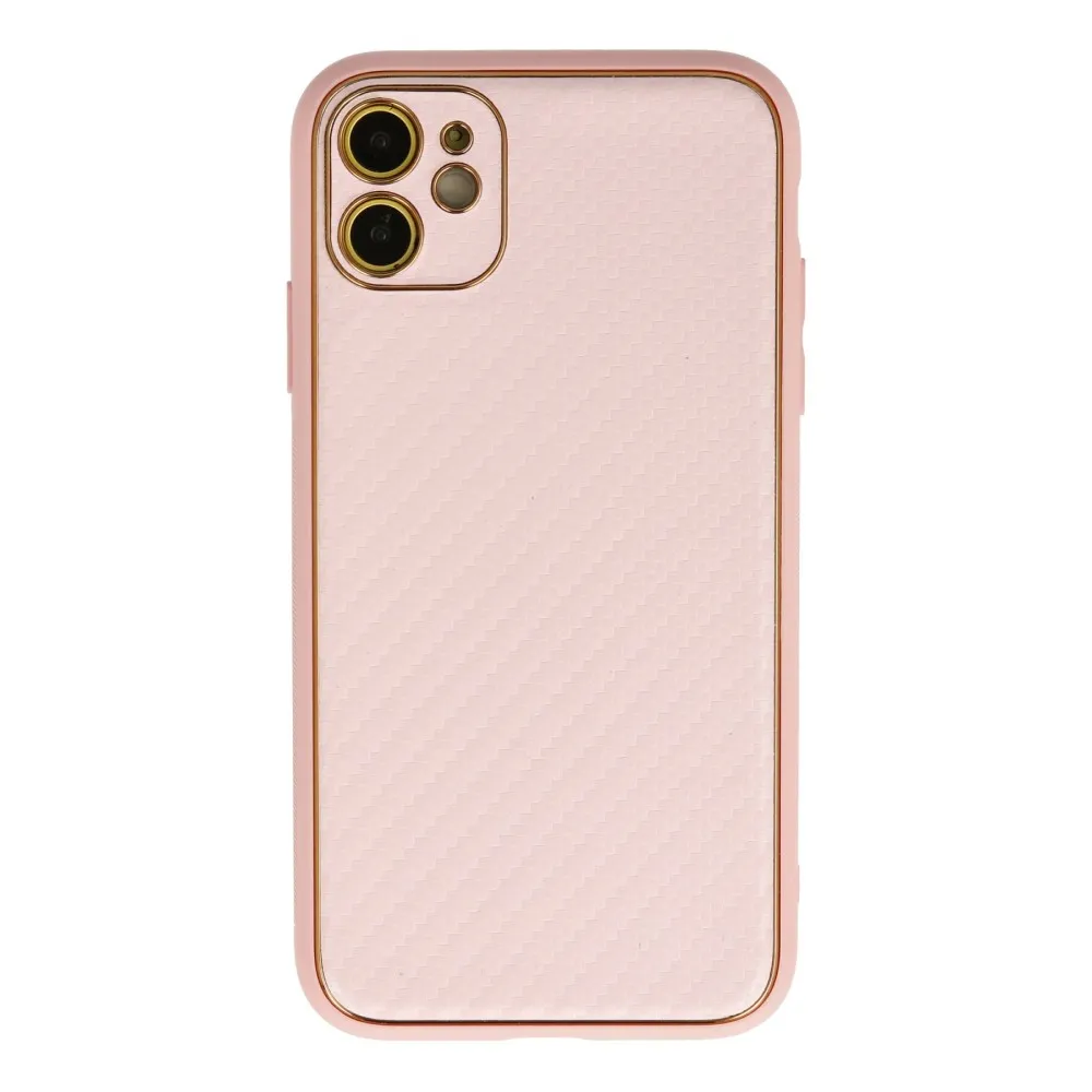 Newface Iphone 12 Kılıf Coco Karbon Silikon - Pembe
