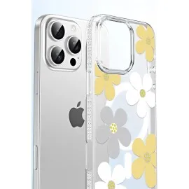 Joko Apple Iphone 15 Pro Max Floral Magsafe Kapak - Sarı