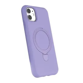 Newface Apple iPhone 11 Regal Magsafe Standlı Kapak - Lila