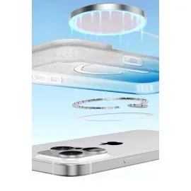 Newface Apple Iphone 14 Pro Pummel Shiny Magsafe Kapak - Mavi