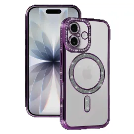 Newface Apple Iphone 17 Joke Simli Magneticsafe Kılıf - Derin Mor