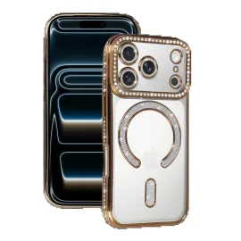 Newface Apple Iphone 17 Pro Joke Simli Magneticsafe Kılıf - Gold