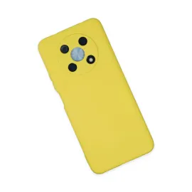 Newface Huawei Nova Y90 Kılıf Nano Içi Kadife Silikon - Sarı