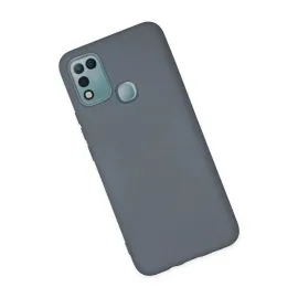 Newface İnfinix Hot 10 Play Kılıf Nano Içi Kadife Silikon - Gri