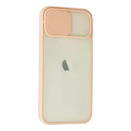 Newface Iphone 12 Kılıf Palm Buzlu Kamera Sürgülü Silikon - Pembe