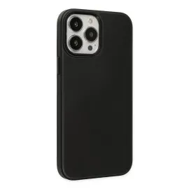 Newface Iphone 13 Pro Max Kılıf Asya Deri Silikon - Siyah