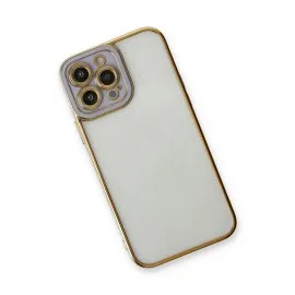 Newface Iphone 13 Pro Max Kılıf Liva Lens Silikon - Lila