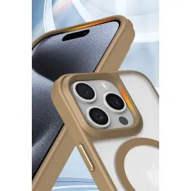 Newface Iphone 16 Pro Max Kılıf Enka Magsafe Silikon Kılıf - Şeffaf