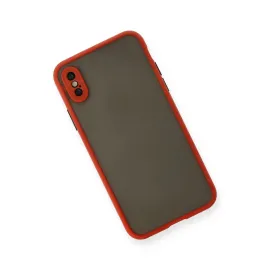 Newface Iphone X Kılıf Montreal Silikon Kapak - Kırmızı