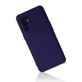 Newface Oppo Reno 6 Kılıf Nano Içi Kadife Silikon - Mor