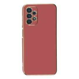 Newface Samsung Galaxy A13 4G Kılıf Volet Silikon - Kırmızı