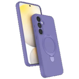 Newface Samsung Galaxy A35 5G Regal Magsafe Standlı Kapak - Lila