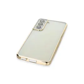 Newface Samsung Galaxy S21 Fe Kılıf Razer Lensli Silikon - Gold