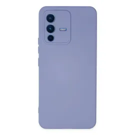 Newface Vivo V23 5G Kılıf Nano Içi Kadife Silikon - Lila