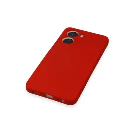 Newface Vivo Y16 Kılıf Nano Içi Kadife Silikon - Kırmızı