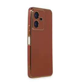 Newface Vivo Y22 2022 Kılıf Volet Silikon - Kırmızı