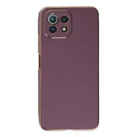 Newface Xiaomi Mi 11 Lite Kılıf Volet Silikon - Mor