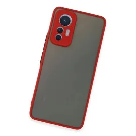 Newface Xiaomi Mi 12 Lite Kılıf Montreal Silikon Kapak - Kırmızı