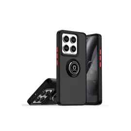 Newface Xiaomi Mi 15 Kılıf Montreal Yüzüklü Silikon Kapak - Siyah