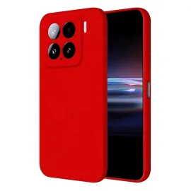 Newface Xiaomi Mi 15 Pro Kılıf Nano Içi Kadife Silikon - Kırmızı