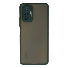 Newface Xiaomi Redmi Note 10 Pro Kılıf Montreal Silikon Kapak - Yeşil