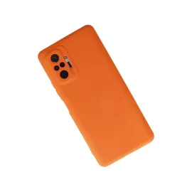 Newface Xiaomi Redmi Note 10 Pro Kılıf Nano Içi Kadife Silikon - Turuncu