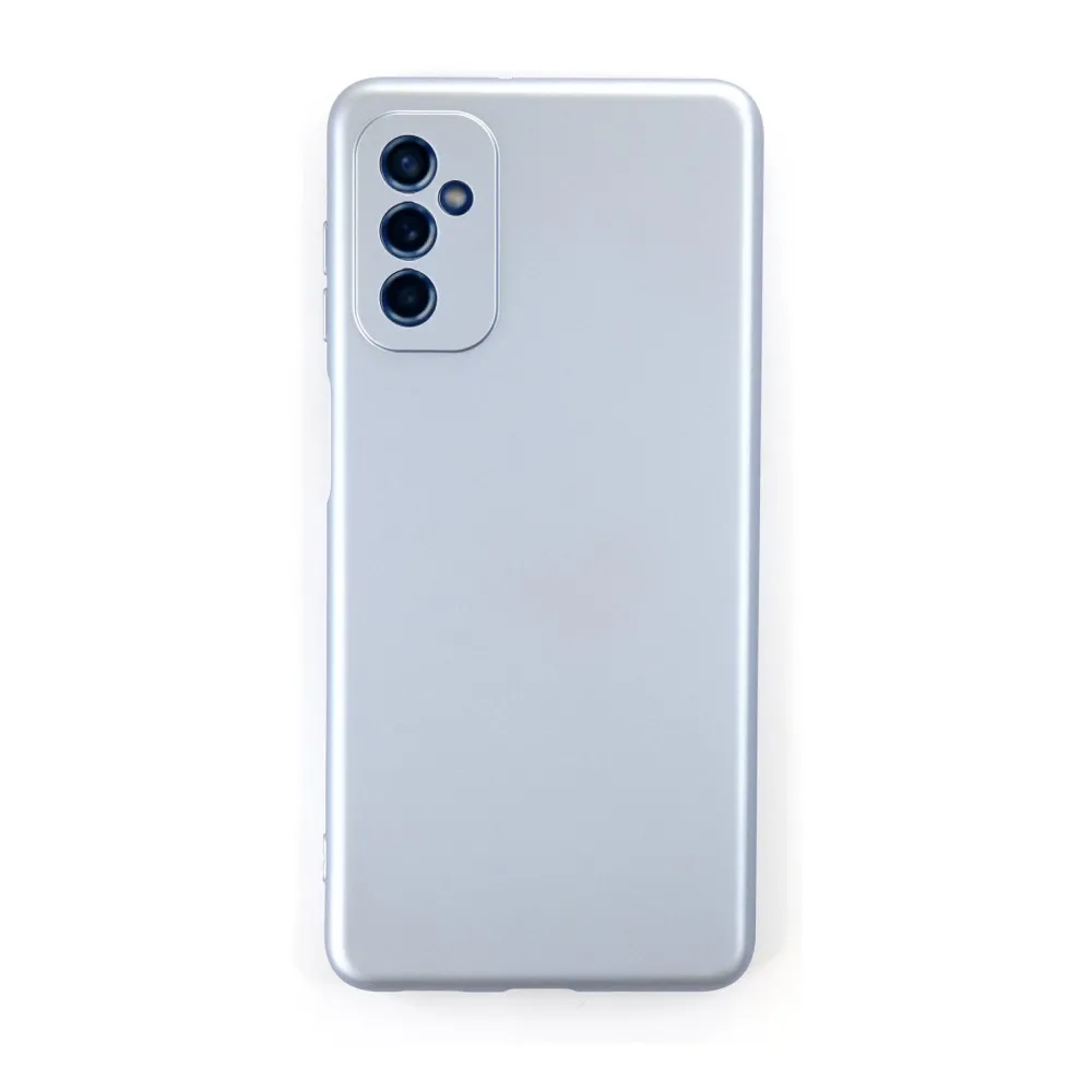 Newface Samsung Galaxy M52 5G Kılıf Nano Içi Kadife  Silikon - Sky Blue