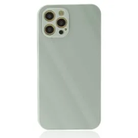 Newface Iphone 12 Pro Max Kılıf Glass Kapak - Turkuaz