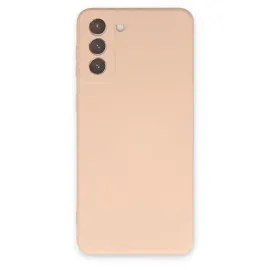 Newface Samsung Galaxy S21 Plus Kılıf Nano Içi Kadife  Silikon - Pudra