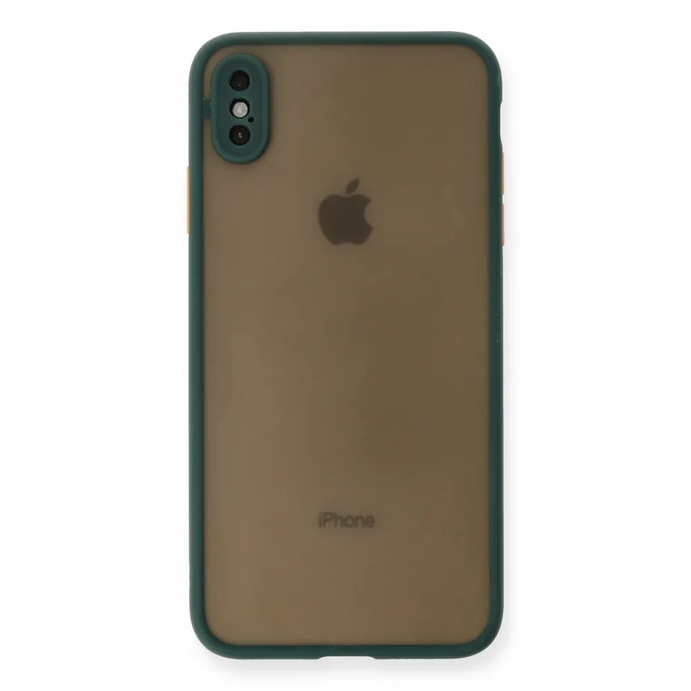 Newface Iphone Xs Max Kılıf Montreal Silikon Kapak - Yeşil